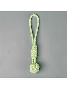 Heavy Duty Large Dog Tug Toy - Thick Braided Rope Ball With Red Striped Fabric Cover, Durable Chew Tug Toy, Suitable For All Dog Breeds (Puppies And Adult Dogs) - Multicolor - View 5