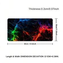 1 Peça Mouse Pad de Jogo Neon - Mouse Pad de Jogo Neon Lightning Grande Antiderrapante, Estampa Impressa em HD - Tapete de Teclado Estendido para Casa, Escritório, Esportes Eletrônicos, Jogos de PC - Múltiplos Tamanhos Disponíveis Fácil de Limpar e Lavar, Ideal para Casa, Escritório, Local de Trabalho, Sala de Jogos e Dormitórios; Perfeito para Suprimentos de Volta às Aulas, Presentes de Férias para Namorados e Namoradas, Acessórios de Escritório, Suprimentos de Escritório, Tapetes de Mesa e Mouse Pads. - A - Visão 18
