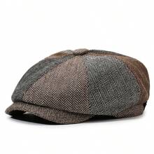 1pc Vintage Street Style Men's Classic Versatile Beret Cap, Suitable For Outdoor, Travel, Leisure In Spring, Autumn And Winter,Summer,Beach,Holiday,Festival - Multicolor - View 13