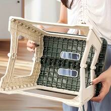 1个8/9/10英寸厚塑料折叠凳，便携式迷你户外成人椅，长凳，便携式钓鱼椅，户外，方便，节省空间，凳子，折叠凳，厨房凳，折叠椅，折叠厨房凳，浴室凳，吧台凳，带软垫座椅 - 彩色 - 查看 11