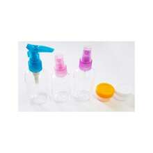 OISE ART STORE Set 5 Porta Liquidi Contenitori Bottiglie Plastica Aereo Viaggio Bagaglio Creme - - Multicolore - Visualizzare 1