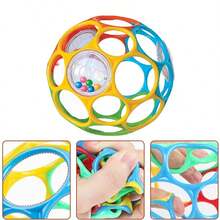 Best Newborn Gift: Soft Grip Ball Rattle - Sensory Development Toy, Enhances Hand Grasping Ability - Multicolor - View 9