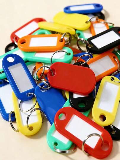 36pcs Multi-Color Plastic Durable Key Tags, Key Organizer