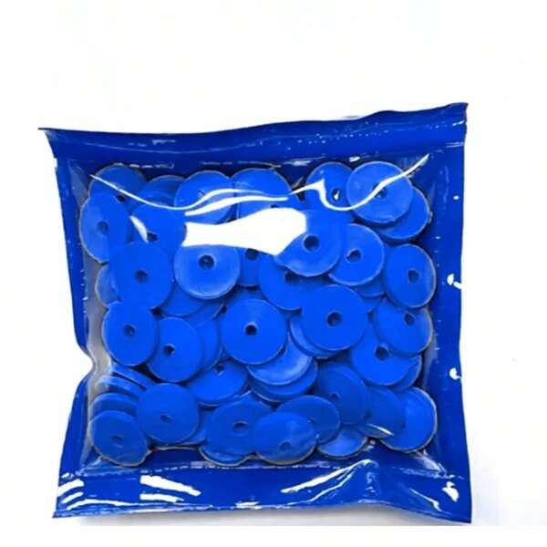 Arruela Plástica Azul 100 Unidades 15 mm