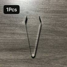 1 Set Stainless Steel Straight & Bent Tweezers, Poultry Feather Plucker, Fish Bone Tweezers, Hotel Supplies Fish Bone Tweezers, Poultry Plucker, Garlic Peeler, Vegetable Peeler, Multi-Function Stainless Steel Clamps, Kitchen Tools - Silver - View 15