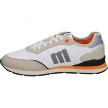 MTNG | Baskets décontractées pour homme Mustang Joggo Classic – Chaussures de sport bleu marine avec détails verts – Baskets à lacets – Semelle intérieure Starfit – Vegan – Confortables et polyvalentes – Modèle 84859 - Blanc - Voir 4