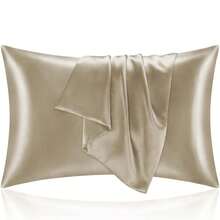 2 luksusowe, jedwabiste, miękkie poszewki na poduszki – oddychające i przyjazne dla skóry, przyjemne w dotyku, z jednokolorowym zapięciem kopertowym – nadają się do prania w pralce, poszewki na poduszki dla jednej osoby o satynowym wykończeniu, prezent świąteczny, odpowiednie na każdą porę roku - Wielokolorowe - Zobacz 13