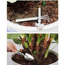 2pcs/Set Stainless Steel Flower Pot, Trowel, Rake Gardening Tool Set For Potted Plants And Flowers - 2-piece Garden Rake Set - View 9