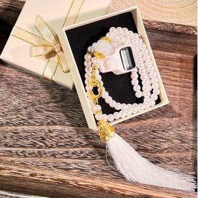 便携式手持计数套装 - 珠子+流苏吊坠，专用于念诵咒语，佛教用品