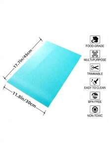 1/4 Pcs Multipurpose Fridge Liners Waterproof Oilproof Washable Mats For Fridge Freezer Cabinet Daily Home Use Graduation Season Mother's Day Father's Day Practical Gift - Multicolor - View 5