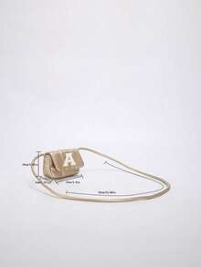 1个A-Z字母DIY休闲时尚简约单肩斜挎小包，时尚小方包简约西式小众手提包可爱休闲单肩斜挎包，适合女孩参加派对、日常使用，甜美可爱的小方斜挎包 - 彩色 - 查看 6