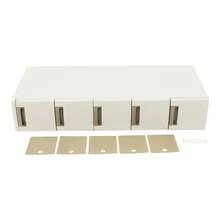 YUNRUX Drucker Tisch Höhenverstellbarer 3-Ebene-Druckerstander 60 x 50 cm mit Rädern Mobile Druckwagen aus Holz und Metall Druckerhalter für große Drucker Cremig-weiß für Studienbüro Büro - A - Übersicht 11
