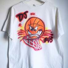 AIRBRUSH Basketball DJ Shirt Size S Large - Kiểu 8 - Xem 1
