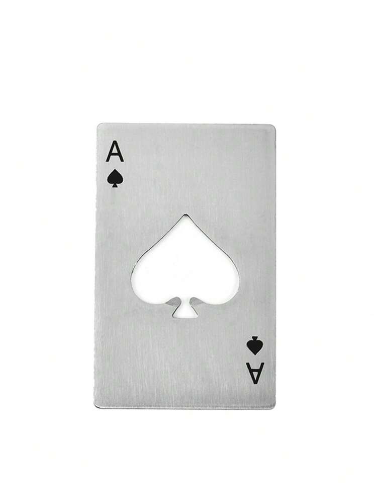 1个/2个装开瓶器，扑克牌造型，创意设计，啤酒开瓶器，苏打水开瓶器，信用卡大小，不锈钢材质，便携式，世界杯派对用品，可用于开启啤酒、苏打水及各种瓶装饮料，适用于酒吧、餐厅 - 彩色 - 查看 13