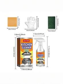 JUE FISH 多用途厨房除油清洁剂，有效去除炉灶、烤箱和灶台上的顽固油脂、油渍和污垢。 - 液體 - 查看 2