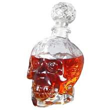 Whiskey Bourbon Tequila Decanter Red Wine Filter Liquor Dispenser Carafe Decanter For Alcohol Personalized Gifts Retirement Gift - 750ml skull - 查看 1