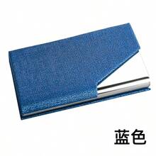 Beveled Stainless Steel Business Card Holder, Fashionable Flip-Top Name Card Credit ID Card Case Back To School - Bevel Business Card Box - View 45