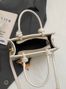 Retro Casual Niche Design Handbag, Women's New Fashion Popular Versatile Minimalist Commuter Shoulder Crossbody Bag - Beige - View 8