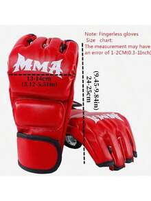 Half Finger Boxing Gloves, Taekwondo Karate And Muay Thai Training Gloves, Sports Equipment - Black - View 7