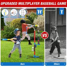 QDRAGON 4 In 1 Tball Set For Toddlers 3-5 With Toss And Catch Ball Set/ 2 Bats, Hanging Tee Ball Stand With Auto Pitching Machine, Indoor Outdoor Sport Toys Christmas Birthday Gifts For Boys Girls - Yellow - View 3