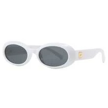 1pc Women's Fashion Fashion Glasses, Elegant Street Style Eyewear - White - View 2