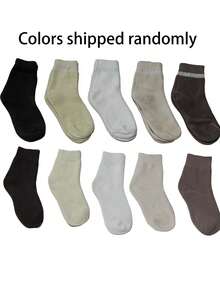 3 Pairs Women's Assorted Thick, Versatile, Casual, Warm Wool Blend Mid-Calf Socks, Suitable For Autumn/Winter - Multicolor - View 6