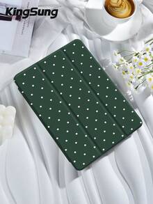 Kingsung 绿色波点极简图案平板电脑保护套，适用于 9.7/10.2/10.5/10.9/12.9 英寸 Galaxy Tab S6 Lite 10.4 英寸、Kindle Paperwhite 第 12 代（2024 年款）、Kindle 第 11 代（2022 年款），柔软防震保护，支持智能睡眠/唤醒功能。 - 彩色 - 查看 4