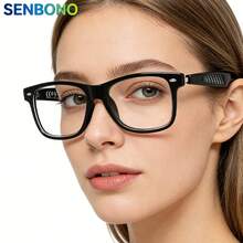 SENBONO 2026 New AI Translation Smart Glasses, Multi-Functional Audio Glasses, Hands-Free Call, Noise Cancelling Headphones And Glasses 2-In-1, Equipped With Built-In Microphone And Speakers, Support Volume Control Music Playback And Hands-Free Calls - Multicolor - View 7