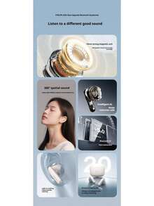 Philips' new TAT1220 true wireless Bluetooth headset semi-in-ear noise canceling high sound quality sports game long battery life for boys and girls couples - 均碼 - 查看 2