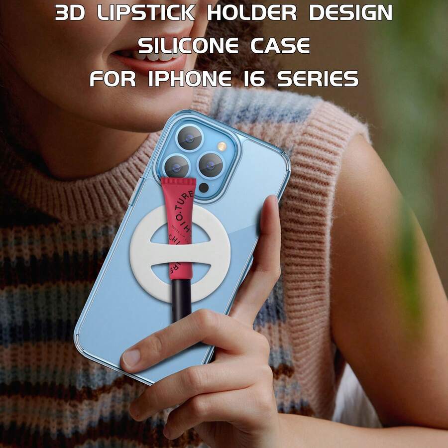 Son dưỡng môi silicon, keo dán 3M đa năng, tương thích với điện thoại Apple và Android, quà tặng ngày Valentine. - Nhiều màu - Xem 1