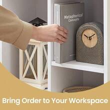 Kids Bookcase, Bookshelf With 5 Compartments, Storage Shelf - Cloud White - View 3