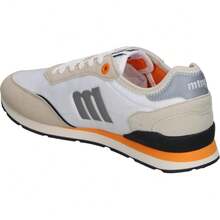 MTNG | Baskets décontractées pour homme Mustang Joggo Classic – Chaussures de sport bleu marine avec détails verts – Baskets à lacets – Semelle intérieure Starfit – Vegan – Confortables et polyvalentes – Modèle 84859 - Blanc - Voir 5