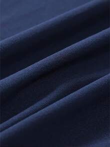 Men's Basic Courage Casual Unisex Cotton T-Shirt - Navy Blue - View 5