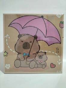 Kids Paint-By-Number Kits - 橙色雨傘 - 查看 1