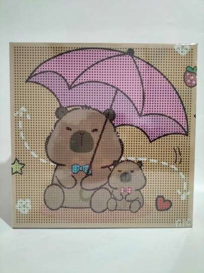 Kits De Pintura Diamantes De Capibara Diy 30x30+20x20