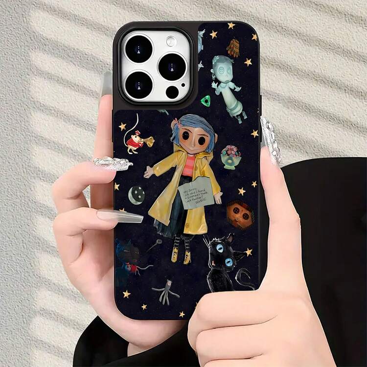 Estuche para teléfono con temática de aventuras de  Compatible con estuches para teléfonos ,  17,  16 Pro Max,  15 Pro Max,  13 y  12 Estuche para teléfono con textura resistente a rayones en paquete de 1 Resistente al agua y a los golpes Un gran regalo para familiares, amigos, amantes, novios/novias y el día de San Valentín - Negro - Añade 1
