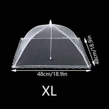 1pc,White Fly Proof Vegetable Cover, Foldable Mesh Food Cover, Mosquito Proof Table Cover, Home Table Cover, Large Foldable Food Cover, Fly Proof Kitchen And Outdoor Camping Net, Food Cover, Home Vegetable Cover, Table Cover, Foldable Vegetable Cover, Umbrella, Home Table Food Cover, Fly Proof Net - Multicolor - View 16