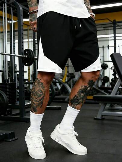 男士休闲宽松短裤，1件装，适合日常穿着、通勤、时尚穿搭、街头风、户外运动、跑步、健身、休闲等多种场合，透气百慕大短裤，春夏款