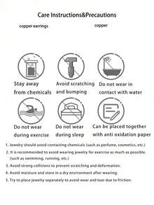 1 Pair Fashionable Versatile Elegant Copper Geometric Twisted Asymmetrical Design Earrings For Women, Unique Jewelry Accessory Suitable For Parties, Events, And Daily Wear - Yellow Gold - View 4