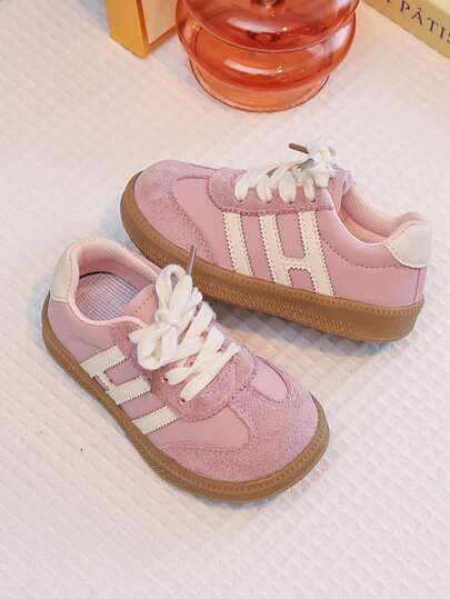 Kids Shoes, New Girls' Red Flat Shoes, Boys' Sports Training Shoes, Big Children Student Shoes For Boys And Girls (Insoles Shipped Randomly)