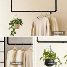 Garderobenständer - B100 x H50 cm - Übersicht 10