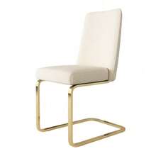 Dining Chairs - Beige + Velvet-1 - View 11