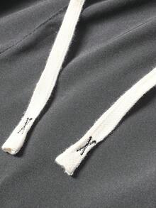 男士轻便运动裤，单件装，抽绳腰带，侧边斜插口袋，印花图案，常规版型，适合跑步、训练、骑行和休闲运动穿着，春季款。 - 灰色 - 查看 5