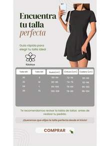 Vestido Corto De Mujer Comodo y Sexy Ligero y De Calidad Colores Solidos - Azul Denim - Ver 4