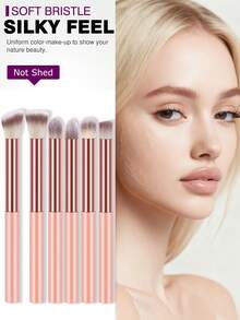 18pcs/3pcs/1pc Complete Makeup Brush Set Includes 12 Soft Brushes Such As Contour Brush, Highlighter Brush, Foundation Brush, Nose Shadow Brush, Eyeshadow Brush, Eyebrow Brush, Lip Brush, And Detail Brush, Plus 3 Liquid Makeup Eggs And 3 Triangular Powder Puffs, Suitable For Beginners, Professional Makeup Artists, And Novice Beauty Practice - Pink - View 2