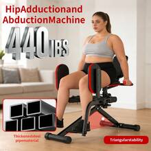 Hip Abductor/Adductor Machine For Home Gym, Free Bonus Resistance Band Included, Hip Trainer, Adjustable Glute Machine, Inner Thigh Exercise Equipment, Buttocks Lifting & Shaping Glute Training Machine (Suitable For Women/Sedentary People/Office Workers/Postpartum Recovery) - 黑色 - 查看 6