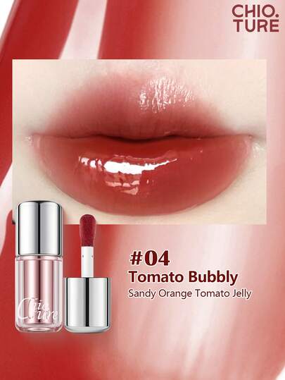 CHIOTURE 持久保湿防晕染唇彩，拥有镜面般的光泽，裸色唇膏质地，富含滋养唇油，适合学生和上班族使用。
