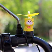 Popular Cute Windmill Bicycle Motorcycle Decoration Duckling Car Ornament Trending Animal - Upgraded Version With Rotating Fan - View 20