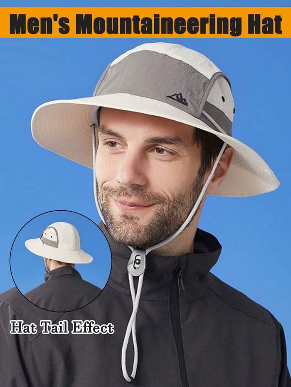 قبعة صياد من دايان مقاومة للماء وحماية من الشمس للتنزه والتسلق الجبلي، قبعة صياد للرجال مع حماية من الأشعة فوق البنفسجية، قبعة تهوية للنساء للاستخدام اليومي، قبعة صياد واسعة الحافة للرجال للصيد في الهواء الطلق مع حبل مطاطي مقاوم للغبار، متوفرة بألوان متعددة، قبعة صياد مريحة