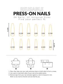 96 Pieces 4 Sets Of Glitter French Acrylic Manicure Patches Love Butterfly Rhinestone Push-On Nails Long Manicure Set, Including 4 Pieces Of Jelly Glue And 4 Nail Files, Suitable For Hen Parties, Dance Parties, Daily Casual Wear. Detachable And Reusable Fake Nails - Multicolor - View 5